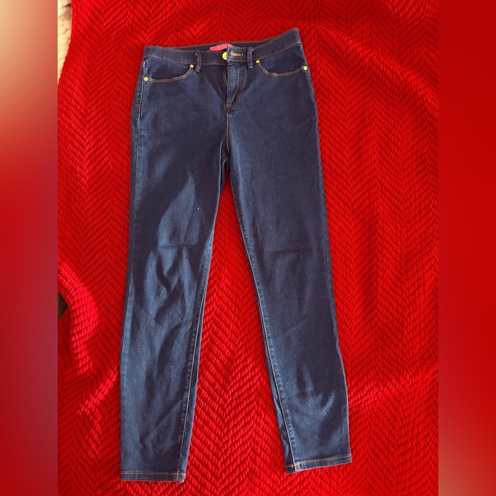 Lilly Pulitzer skinny blue jeans EUC size 10